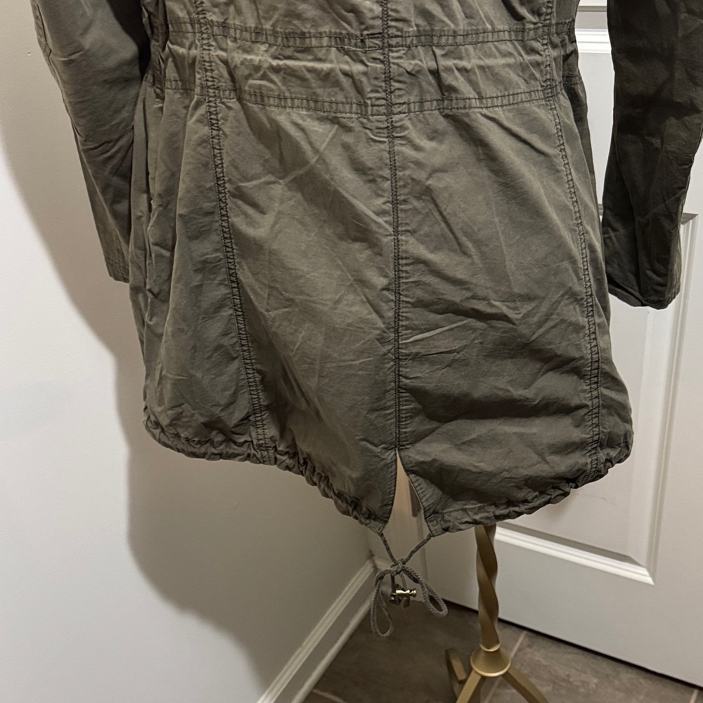 Levi's Olive Utility Jacket with Hood, Women’s Sz M - Picture 9 of 12
